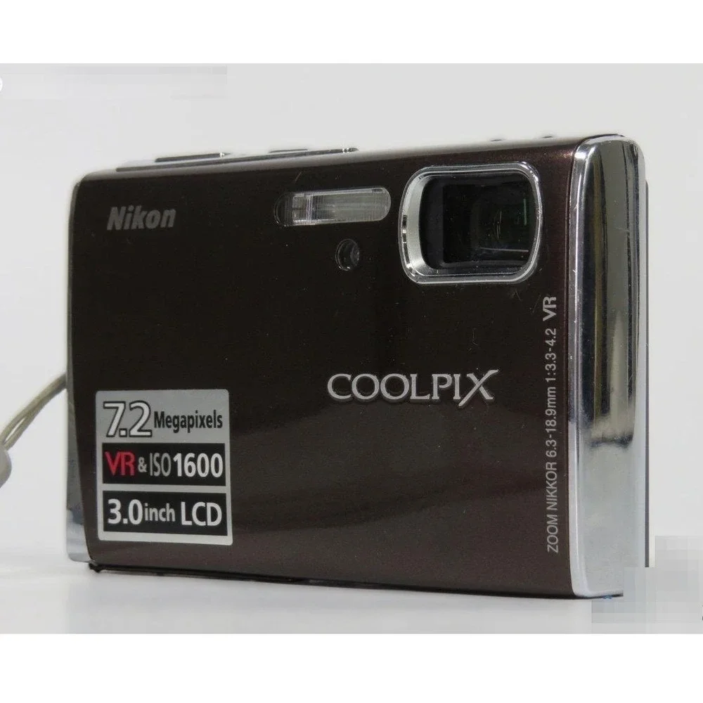 Nikon Coolpix S50 Digital Camera 7.2MP 3.0 LCD VR Boxed Bundle w/ MH-62 Charger